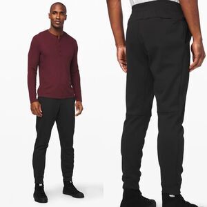Lululemon City Sweat Jogger Thermo 29" S Black Polyester Wool Pants Fleece Warm